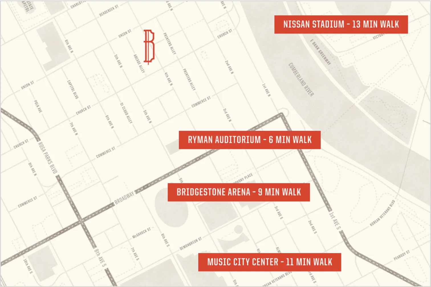 How to get to Bobby Hotel Nashville